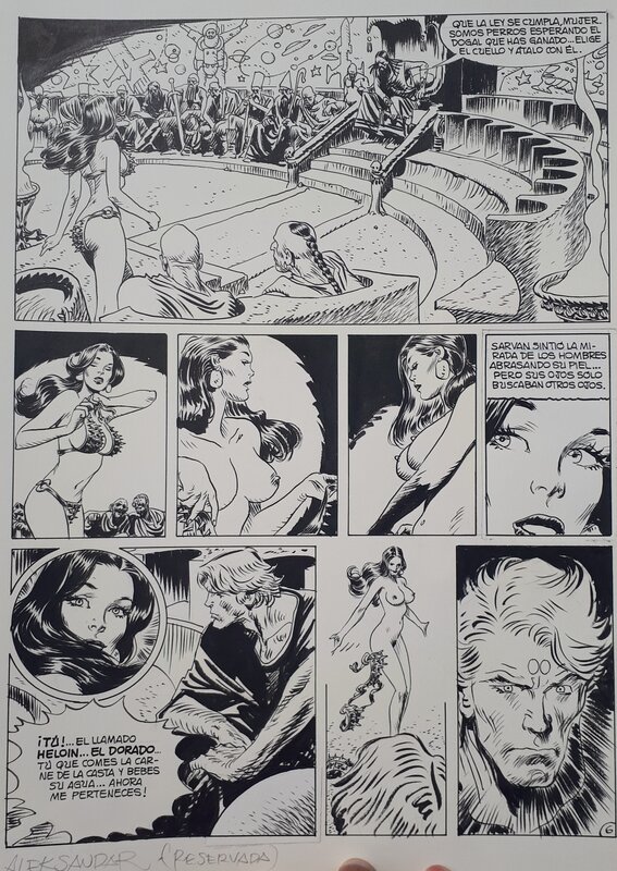 Sarvan pg. par Jordi Bernet - Planche originale