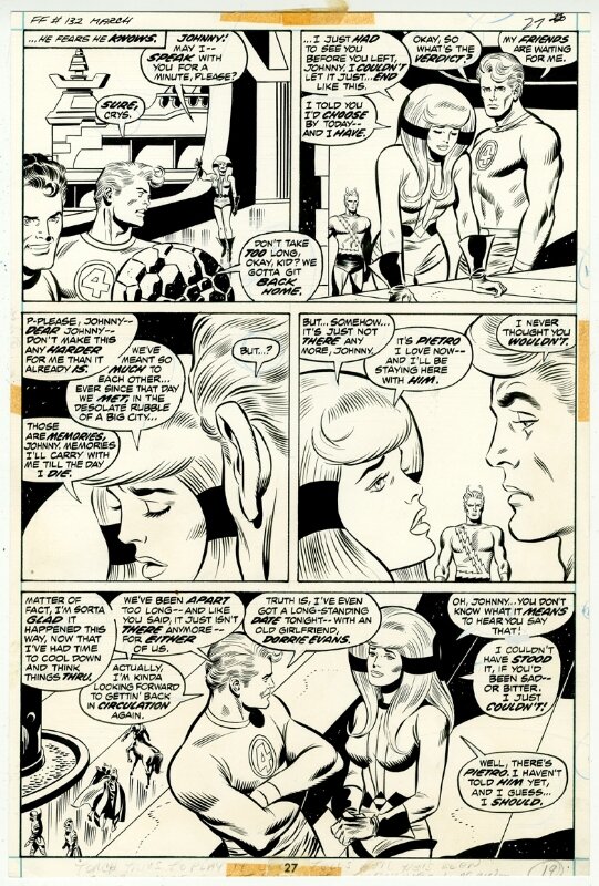 John Buscema, Joe Sinnott, Fantastic Four 132 Page 19 - Planche originale