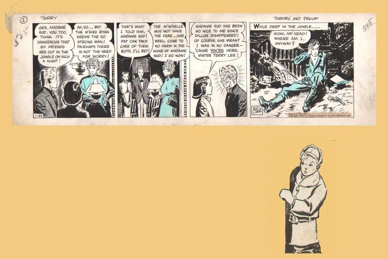 Milton Caniff, Terry et les Pirates - Planche originale