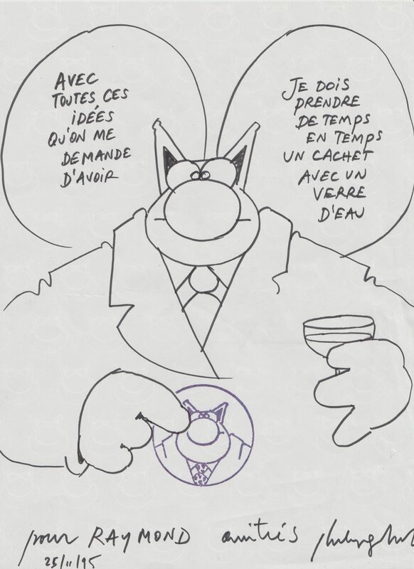 Philippe Geluck, Le chat prend un cachet - Sketch