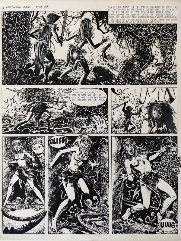 Gideon Brugman, Saga de Kry Angh page 17 - Planche originale