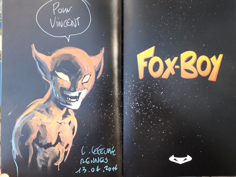 Fox-Boy par Laurent Lefeuvre - Dédicace