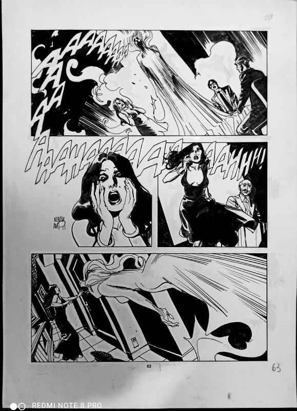 Nicola Mari, Dylan Dog - Il sorriso dell'oscura signora - pag.63 - Planche originale