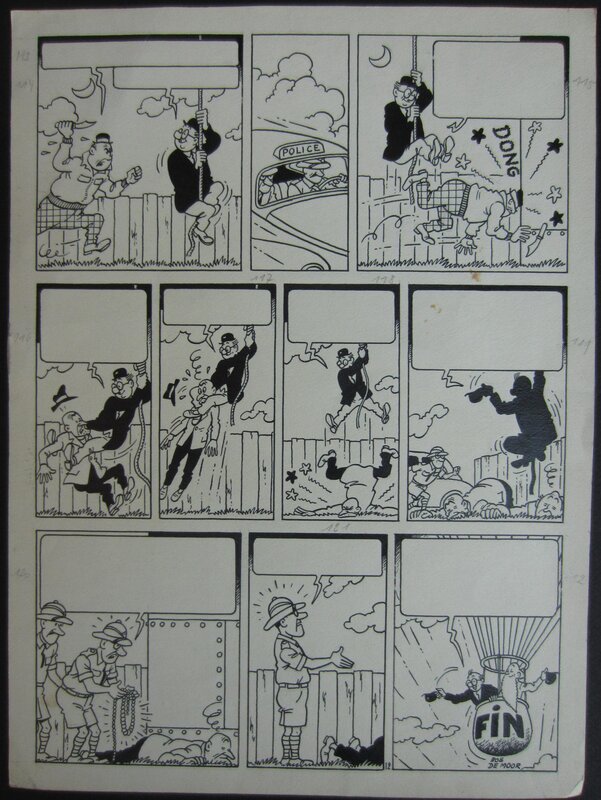 Bob De Moor, Meester Mus, pagina 12 - Planche originale