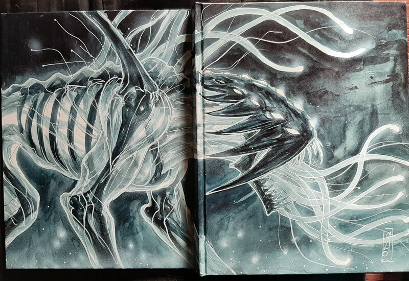 Olivier Ledroit, Le troisième oeil - acte 1 la ville lumière - blank cover - Original art