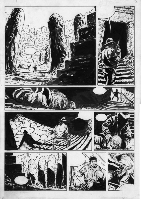For sale - Manuel Garcia, Akham Mysteries Tome 1 planche 11 - Comic Strip