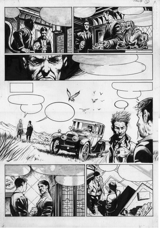 For sale - Manuel Garcia, Akham Mysteries Tome 1 planche 4 - Comic Strip