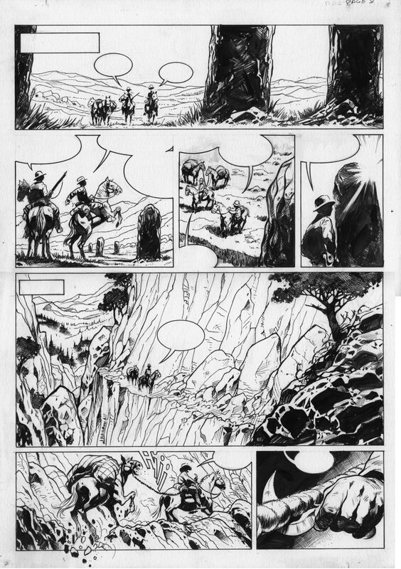 En vente - Manuel Garcia, Akham Mysteries Tome 1 planche 8 - Planche originale