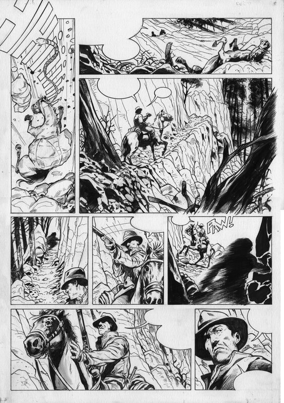 For sale - Manuel Garcia, Akham Mysteries Tome 1 planche 9 - Comic Strip