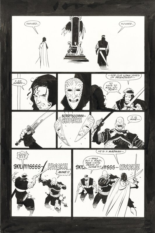 Mike Mignola, Al Williamson, Fafhrd and the Gray Mouser #3 Pg. 15 - Planche originale