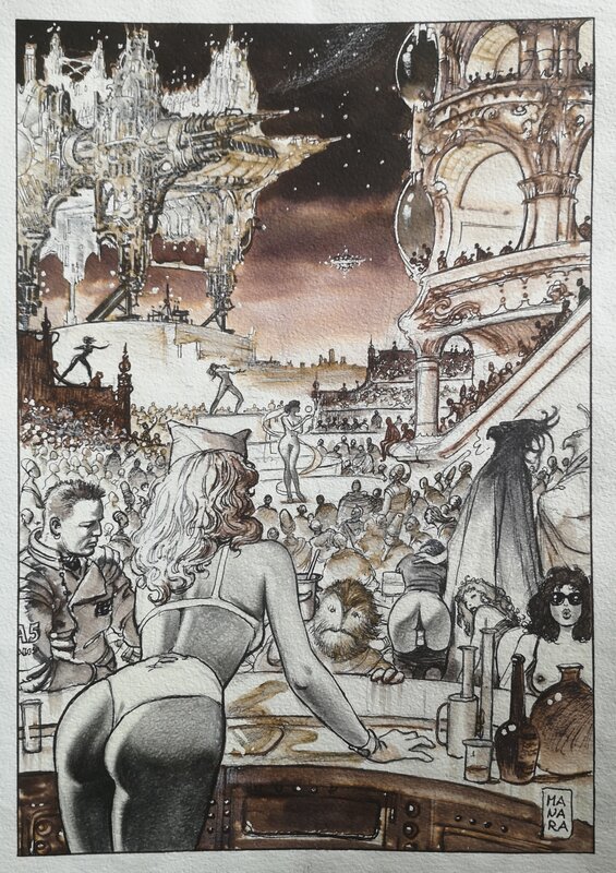 Fantasex by Milo Manara - Original Illustration
