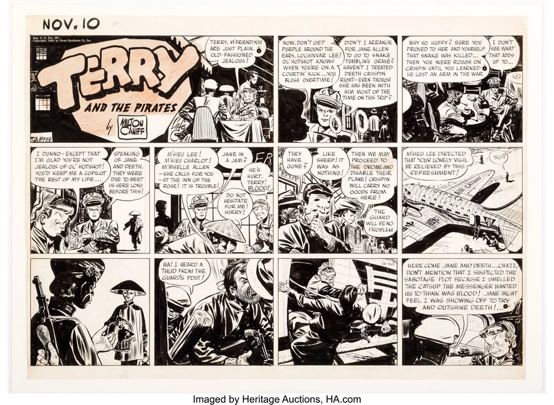 Milton Caniff, Terry and The pirates - Planche originale