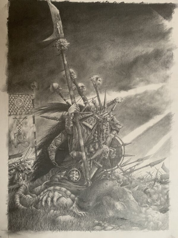 Adrian Smith, Warhammer Skaven Clan Warlord - Original Illustration
