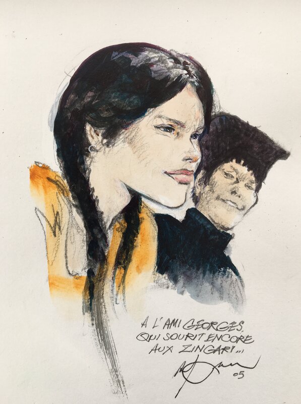 Les Zingari by René Follet - Sketch
