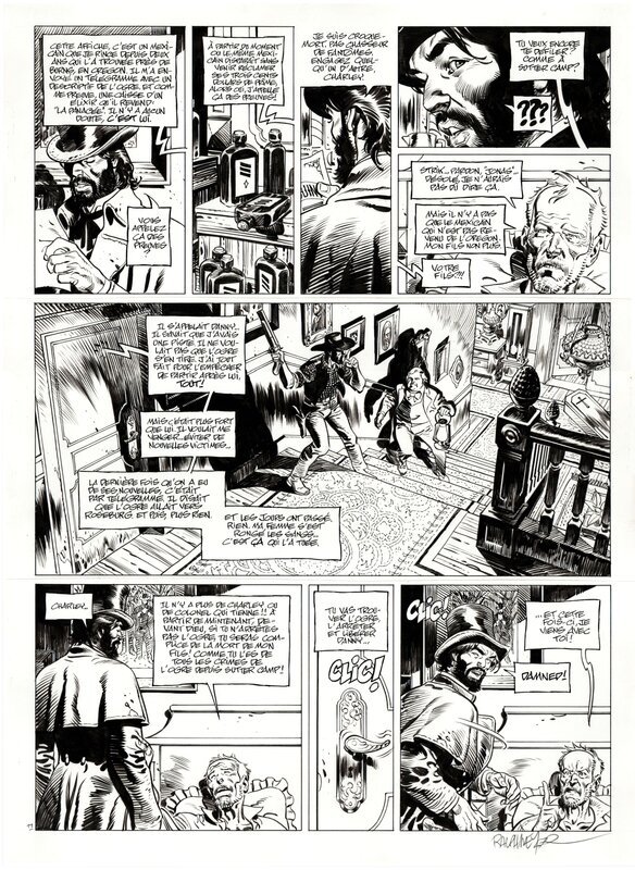 Undertaker par Ralph Meyer - Planche originale