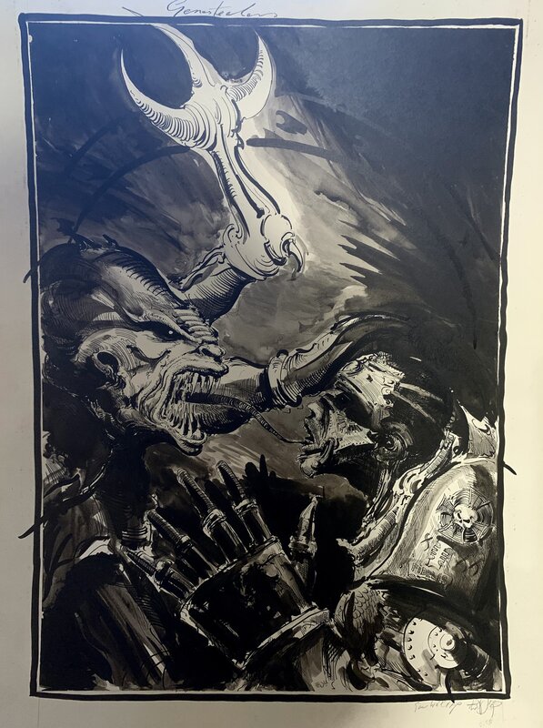 Ian Miller, Warhammer 40k Genestealer - Planche originale