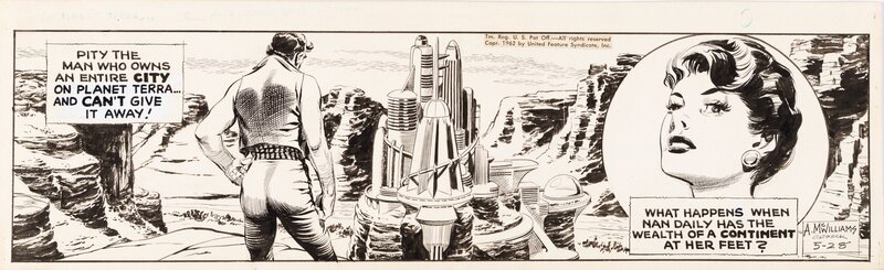 Twin Earths Daily 5/28/62 by Al McWilliams - Planche originale