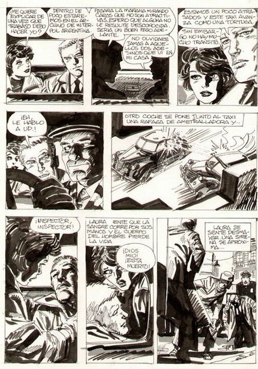 Laura Holmer p19 par Horacio Altuna, Carlos Trillo - Planche originale