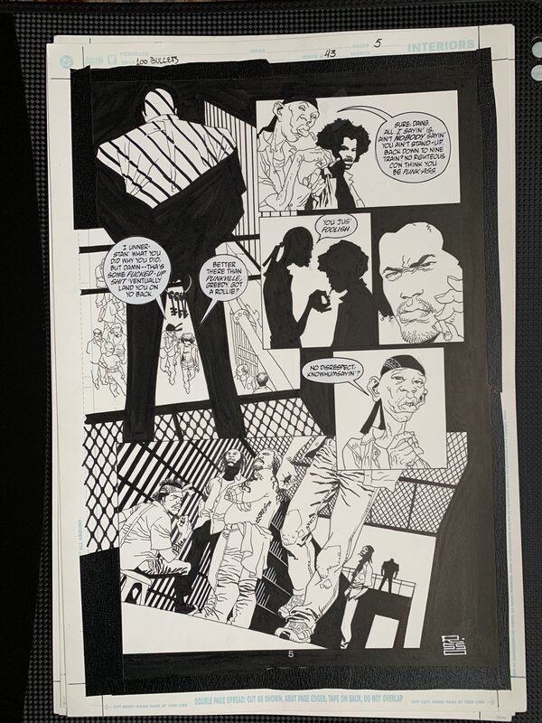 100 Bullets #43 pg5 par Eduardo Risso, Brian Azzarello - Planche originale