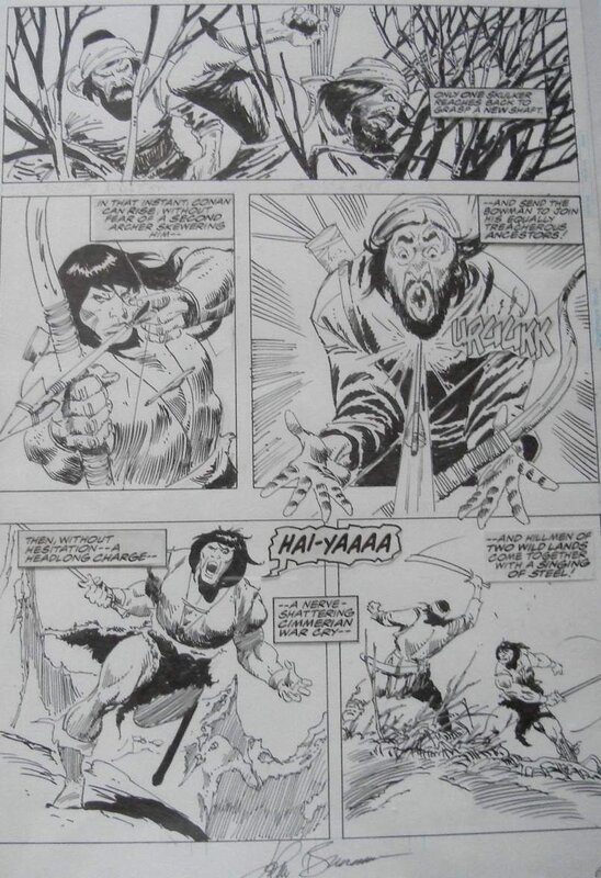 John Buscema, Roy Thomas, Savage sword of Conan 234p5 - Comic Strip