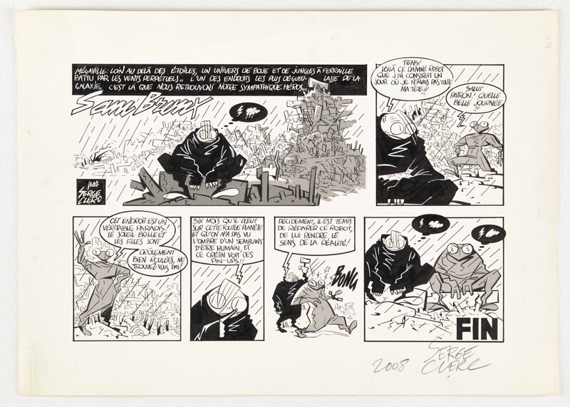 Sam Bronx par Serge Clerc - Planche originale