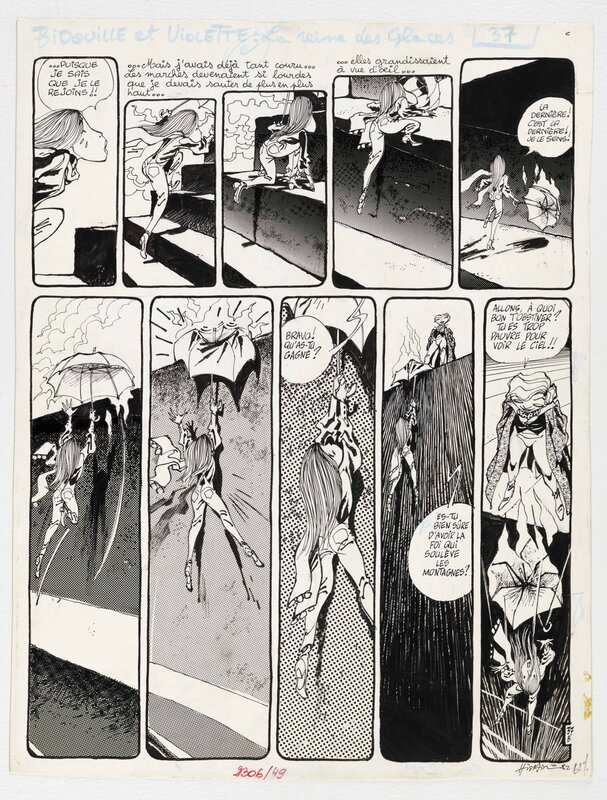 Bernard Hislaire, Bidouille et Violette, Tome 3, La Reine des glaces - Planche originale