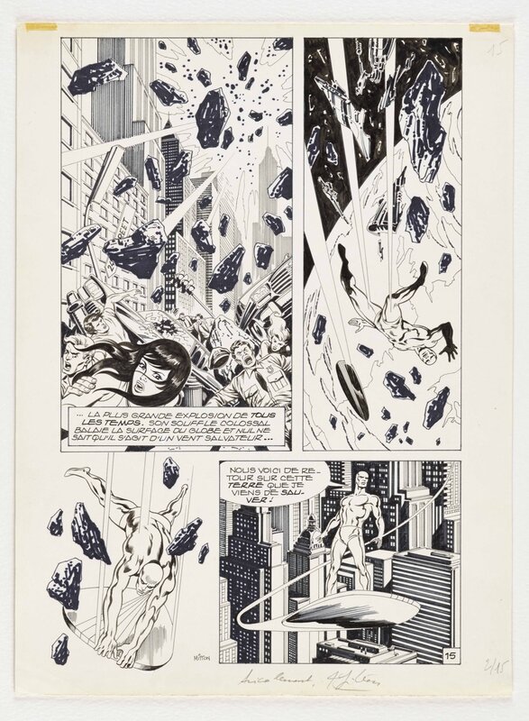 Jean-Yves Mitton, Silver Surfer # 26 (Nova) - Planche originale