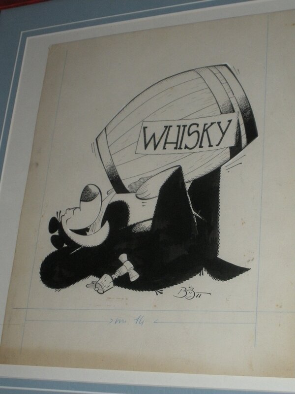 Luciano BOTTARO, Whisky illustration - Illustration originale