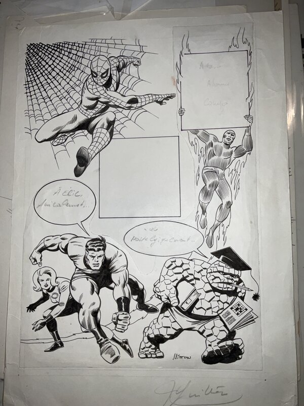 Jean-Yves Mitton, Page de garde de SPIDEY n 4 - Illustration originale