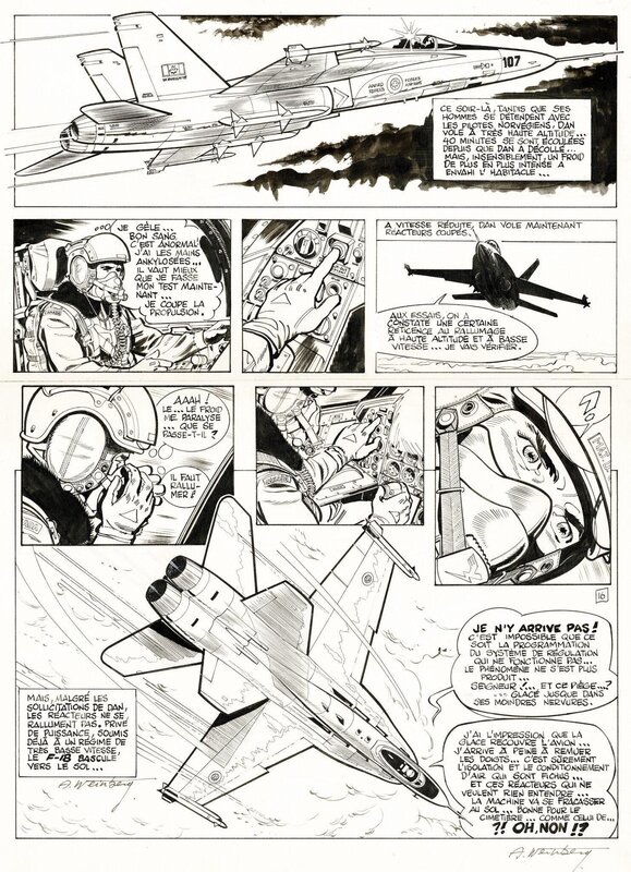 Albert Weinberg, Dan Cooper - Programme F18 - T27 p16 - Planche originale