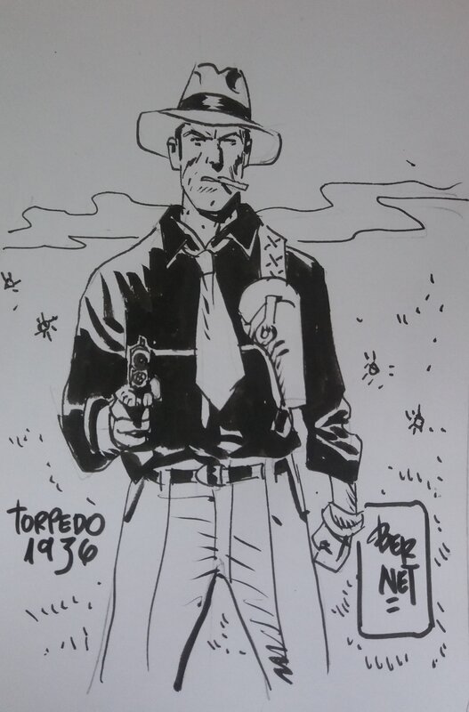 Torpedo 1936 par Jordi Bernet - Illustration originale