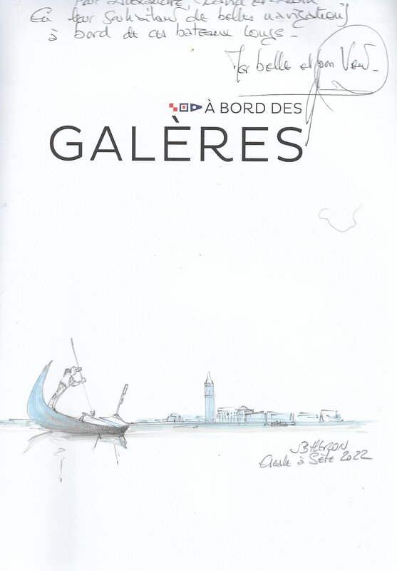 Jean-Benoît Héron, Venise - Dédicace sur l'album Au temps des galères - Sketch