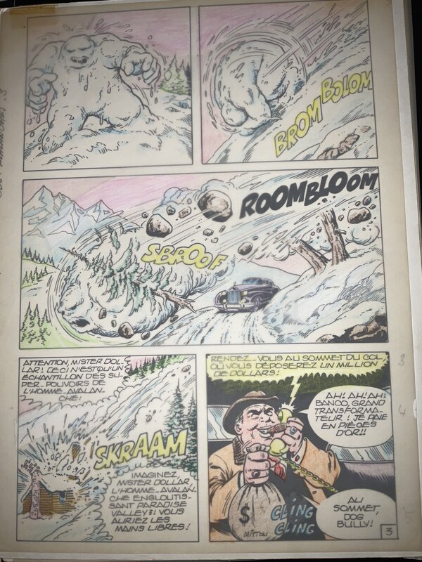 Jean-Yves Mitton, Sos AVALANCHES page 3 - Comic Strip