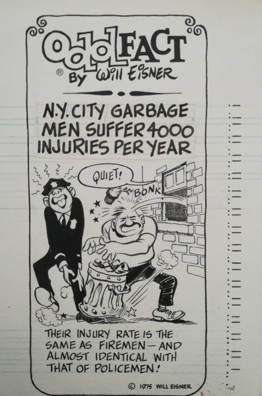 Will Eisner, Odd Fact - New York garbage - Planche originale