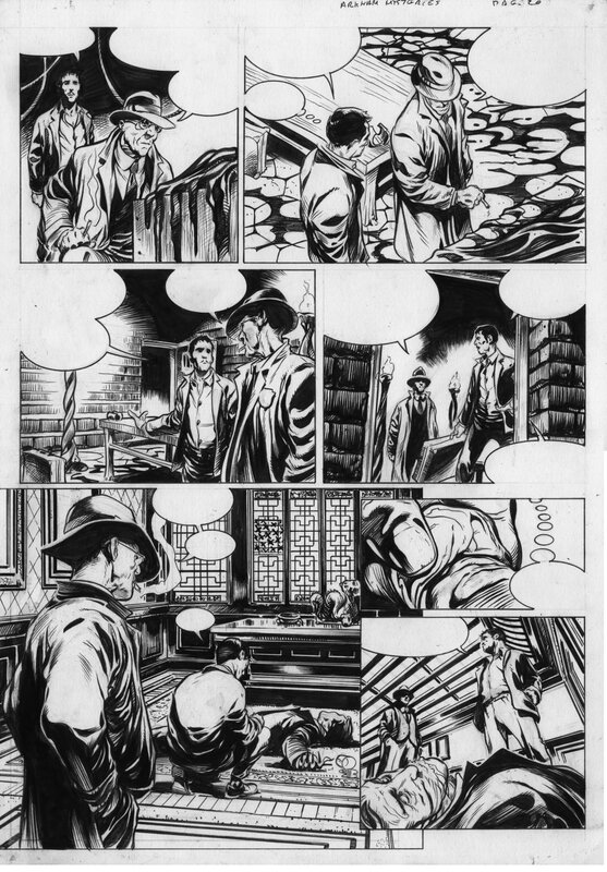 For sale - Manuel Garcia, Akham Mysteries Tome 1 planche 20 - Comic Strip