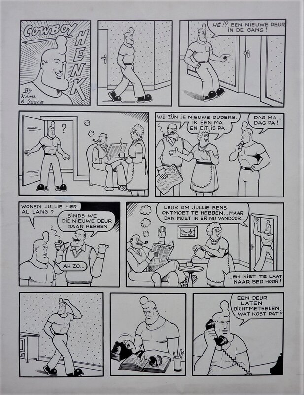 Cowboy Henk par Herr Seele - Planche originale