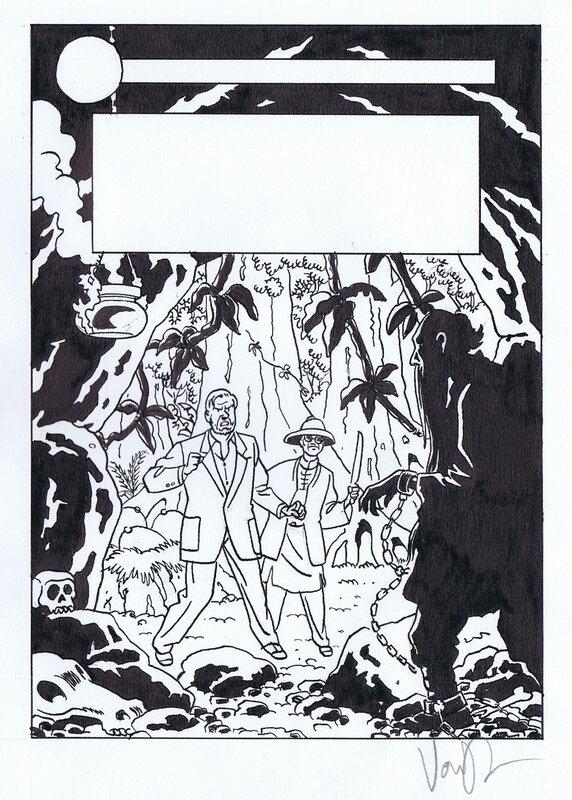 Van Dongen - Blake et Mortimer - La vallee des immortels - projet de couverture - Comic Strip