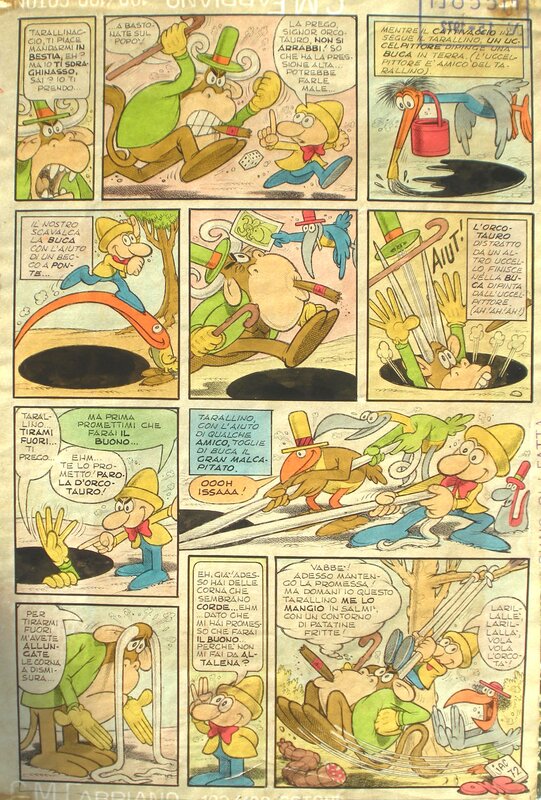 Jacovitti, Tarallino, 1972 - Planche originale