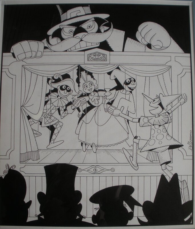 Luciano BOTTARO, Pinocchio, 1981 - Original Illustration