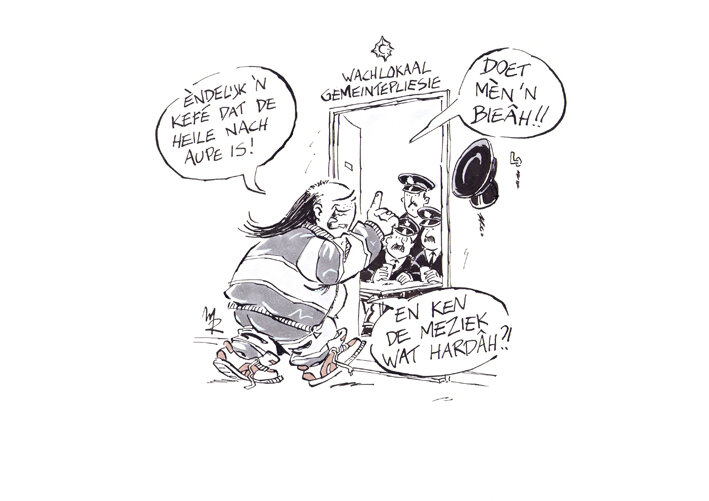 Marnix Rueb | Haagse Harry | Cartoon Wachlokaal - Original Illustration