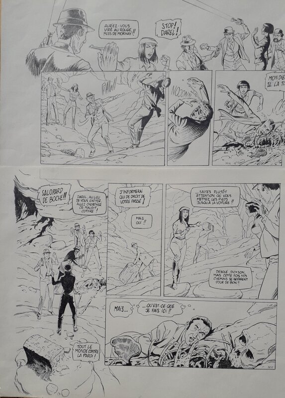 En vente - Harry Dickson par Olivier Roman, Richard. D. Nolane - Planche originale