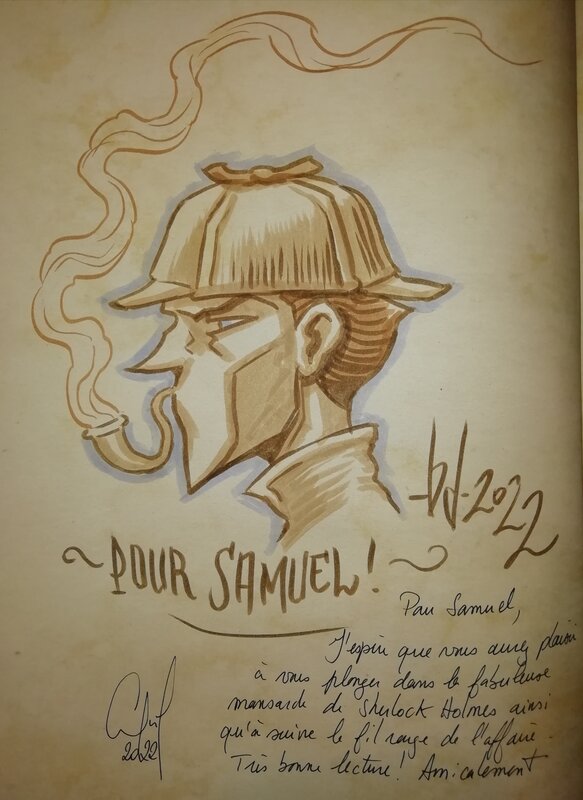 Benoît Dahan, Dans la tête de Sherlock Holmes tome 1 - Dédicace