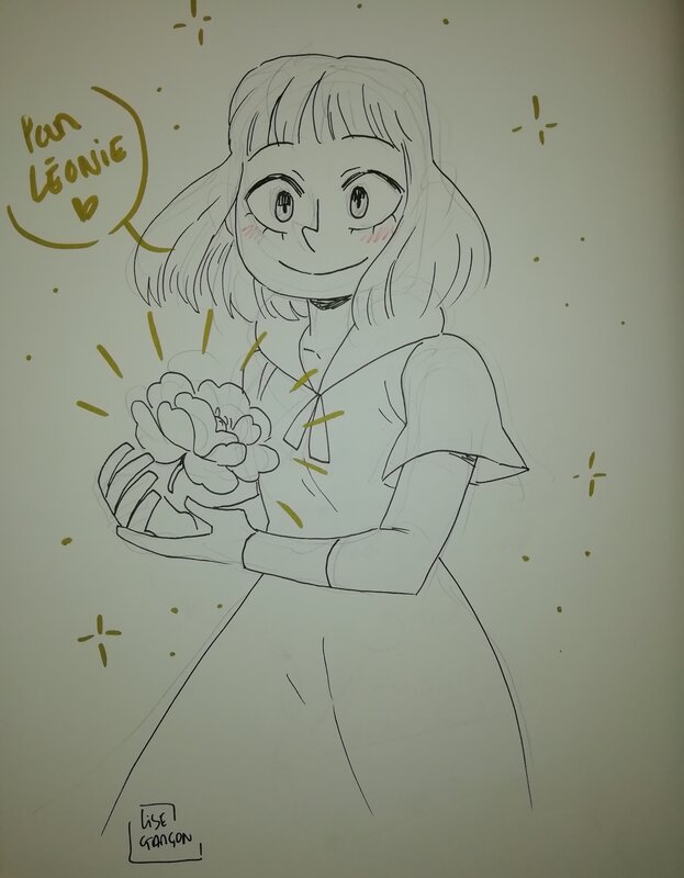 Rose and Crow by Lise Garçon - Sketch