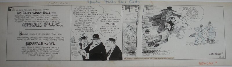 Billy DeBeck, Barney Google - Sparky Plug, 1928 by Billy DeBeck - Comic Strip