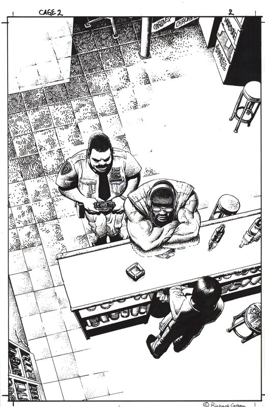 Corben: Cage 2 page 2 - Planche originale