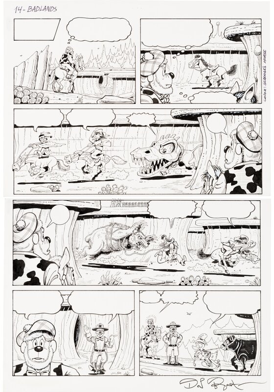 Don Rosa, 3 - Buck Picsou des Badlands - P14 - Planche originale