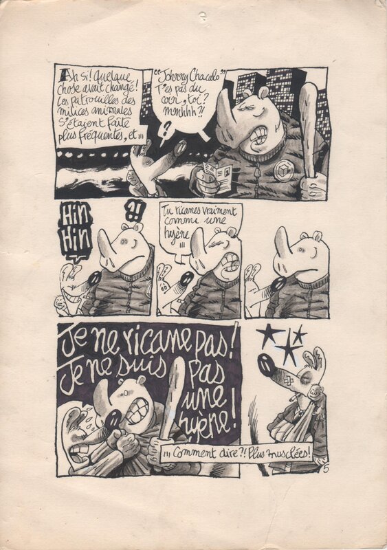 For sale - Manu Larcenet - Le rire du Chacal Page 5 - Comic Strip
