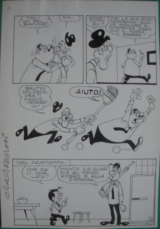 Rebuffi, Cucciolo e Beppe, 1968  (Pipo) - Planche originale