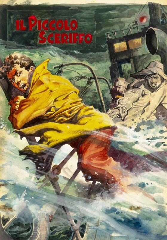 Tacconi, original cover for Il piccolo sceriffo - Original Cover