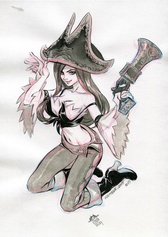 Anna Nikonova, Miss Fortune (League of Legends) by Newmilky - Original Illustration